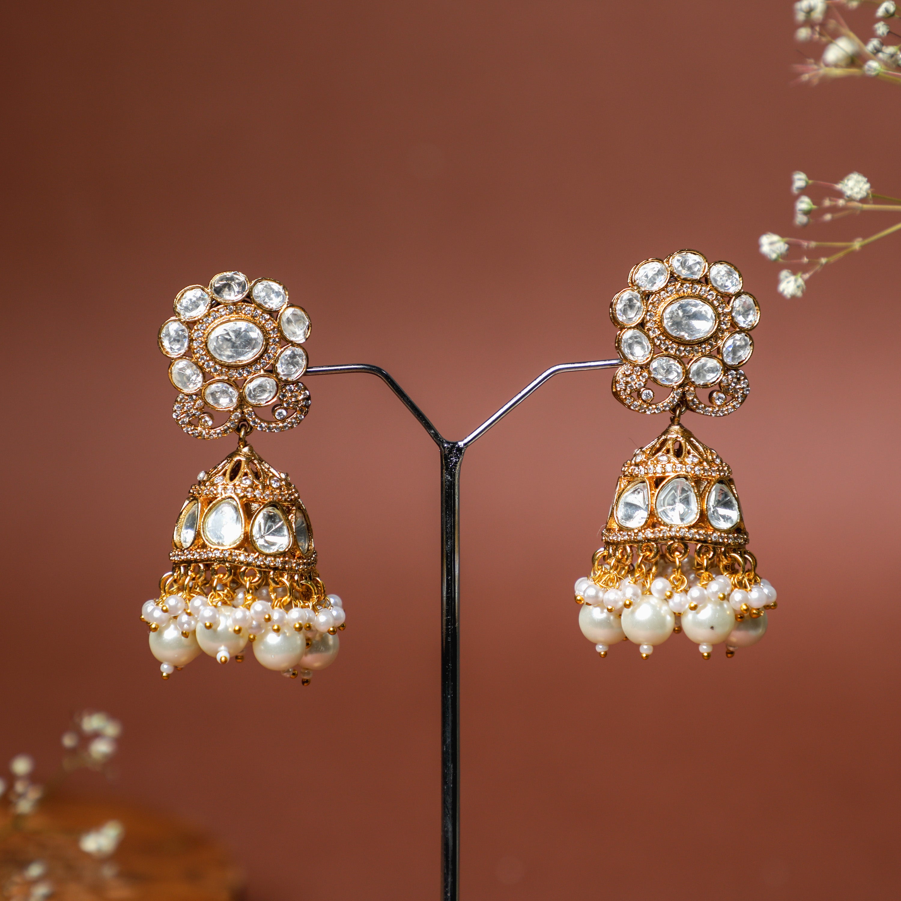 Luxury Gemstone Jhumka